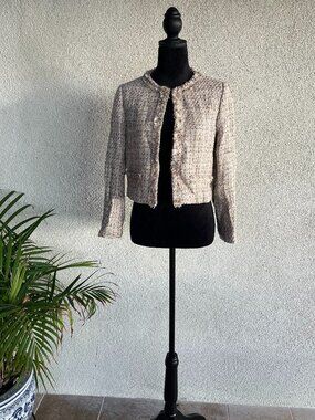 Goelia Silver Tweed Blazer